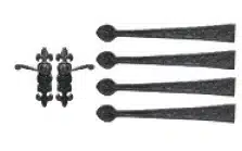 wrought iron decorative hardware for garage doors